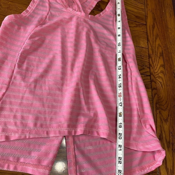 Zyia Active Sz S Pink Open Split Back Cross Tank - Picture 5 of 8